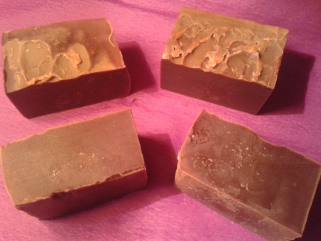 Jabón de chocolate negro